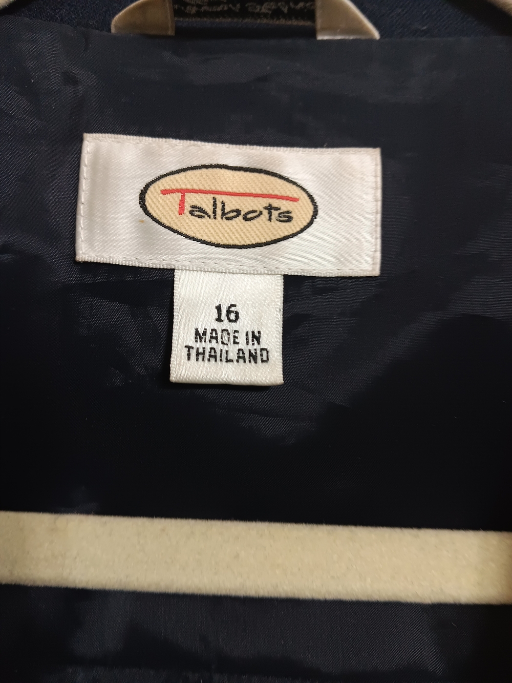 Talbots Dark Navy Tailored Blazer with Gold-Tone Buttons - Picture 5 of 5